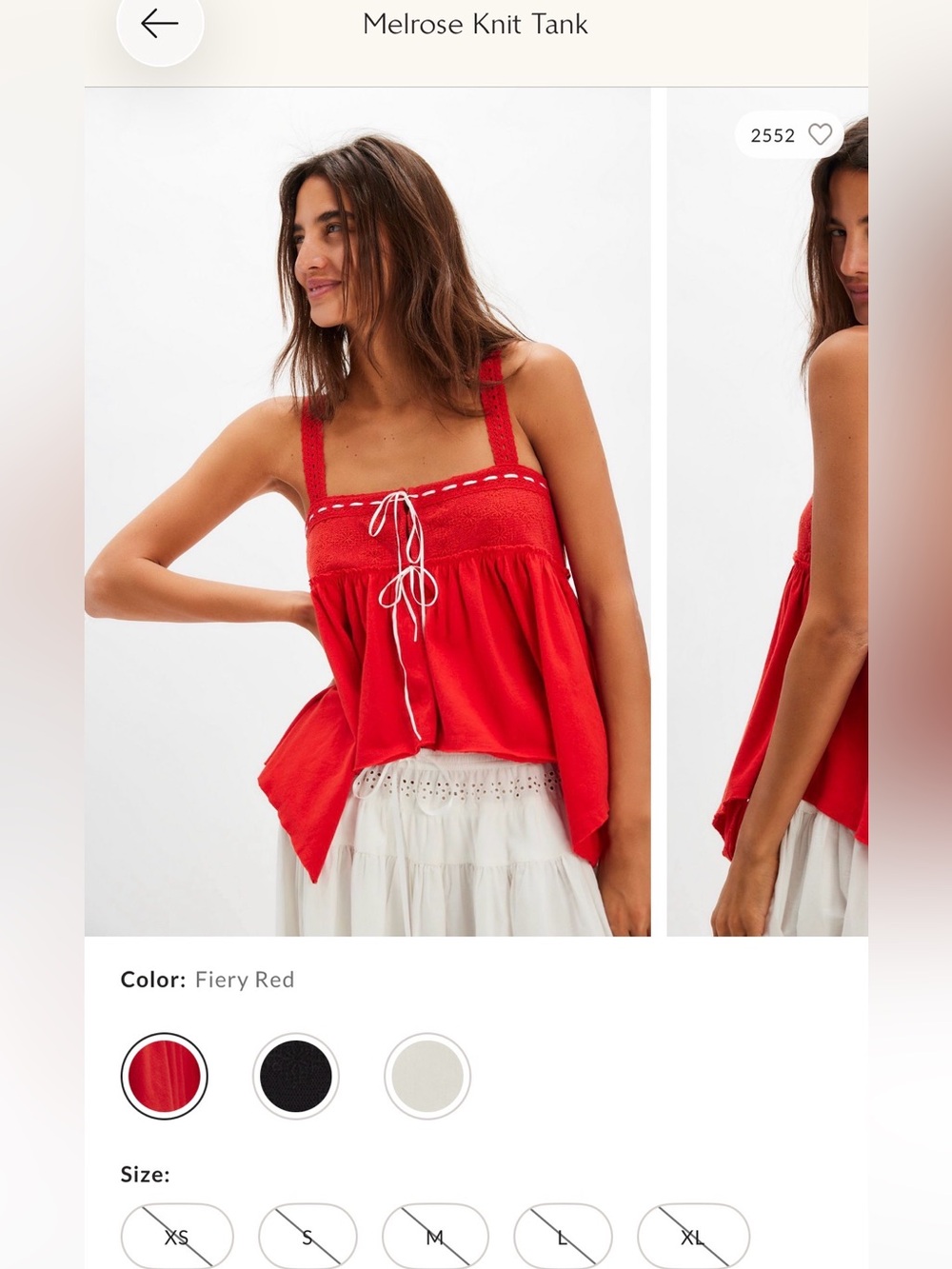 Free People Melrose Knit Tank
